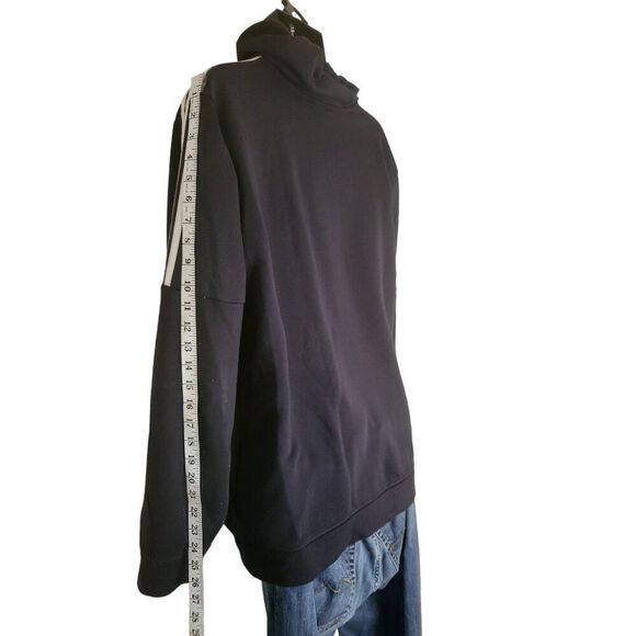 Adidas Hooded Track Jacket Men Sz XL Full Zip Black Workout Athleisure - Picture 5 of 6